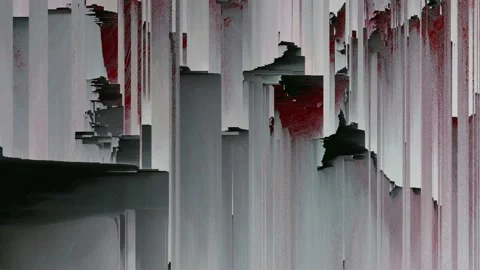 Purple pixels waves noise SEAMLESS LOOP Video stock 117400363