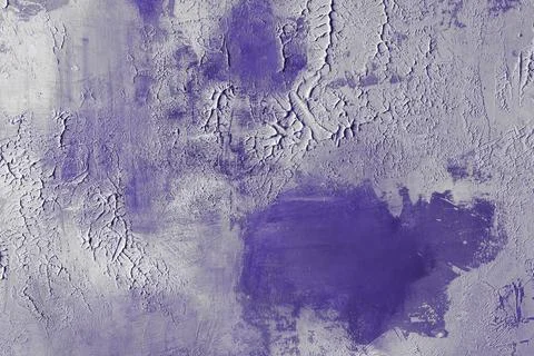 Purple plaster texture with rough decorative surface, visible brush strokes.. Stock Photos