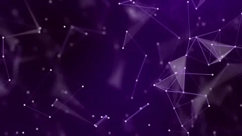 Purple plexus Abstract digital connection moving dots and lines Stock-Footage 272500117