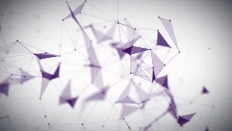 Purple Plexus Glow Dots Backgrounds Stock Illustration