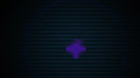 Purple Plus Sign on Dark Background. Stock Footage 340040983