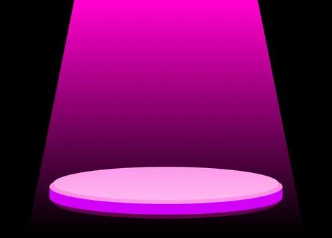 Purple podium for product presentation. vector design. product illustration. Stock Illustration
