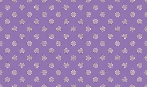 Purple polka dot pattern background for design and decor Stock Illustration