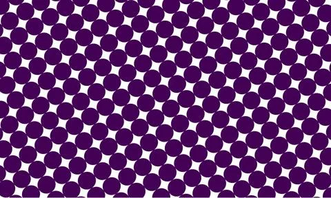 Purple polka dot pattern on a white background Stock Illustration