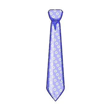 Purple polka dot tie representing formal fashion accessory Illustrazione stock