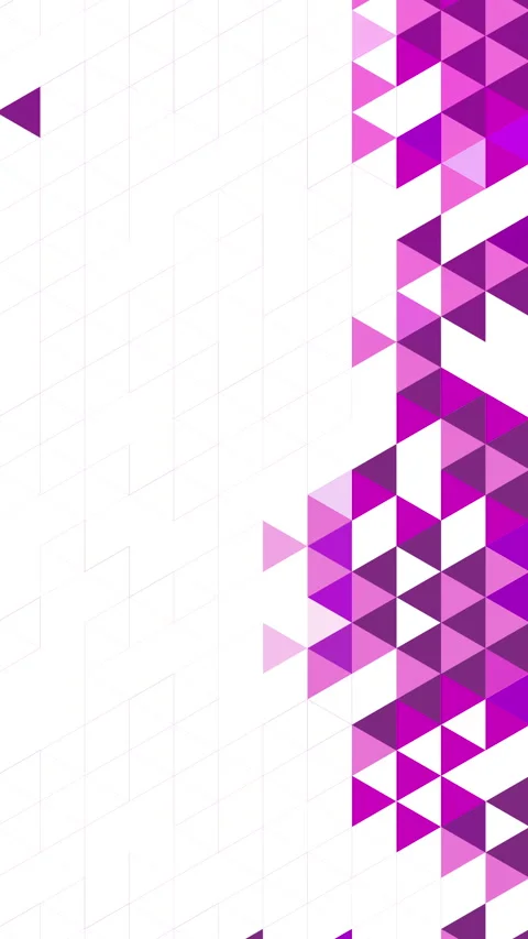 Purple polygonal abstract background consisting of triangles. Stripe border Stock Footage 284103830