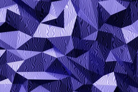 Purple  polygonal pattern with triangles, geometric 3d texture Illustrazione stock
