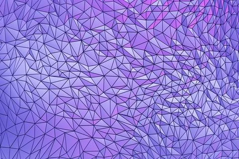 Purple  polygonal pattern with triangles, geometric 3d texture Stock Illustration