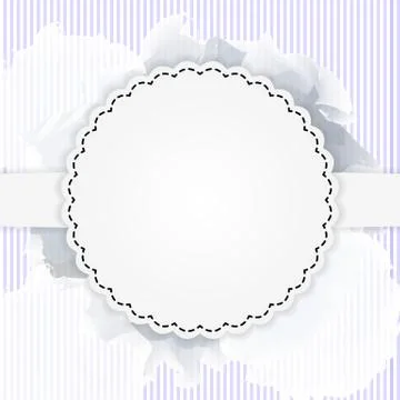 Purple postcard template Stock Illustration