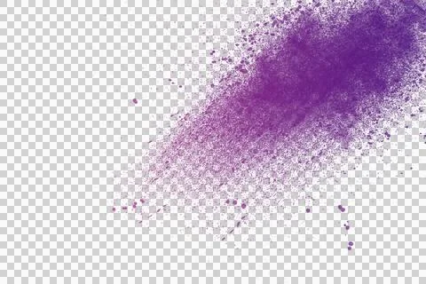Purple Powder Cloud Burst Isolated PNG Stock Illustration