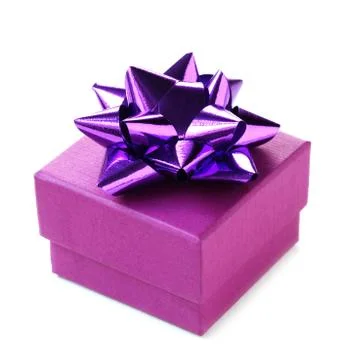 Purple Present Stock Photos