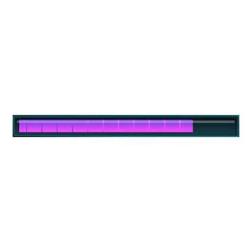 Purple progress bar indicating loading or downloading status Stock Illustration
