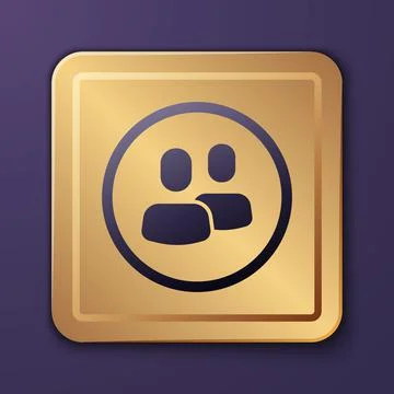Purple Project team base icon isolated on purple background. Business analysis Stockillustratie
