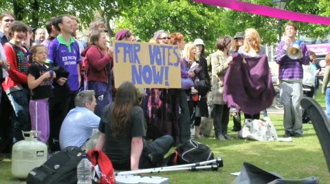 Purple protest 16 Video stock 713789