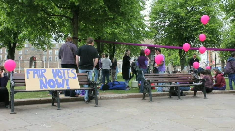 Purple protest 19 Video stock 713864