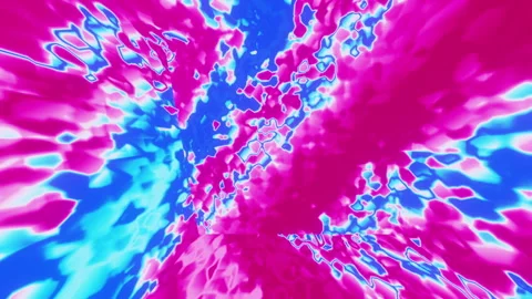 Purple psychedelic abstract pattern with looped rotation 3d render. Vj loop Stock Footage 251591589