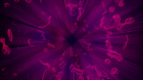 Purple psychedelic background, fractal pattern, animated Hypnotic bubbles Stock Footage 151971150