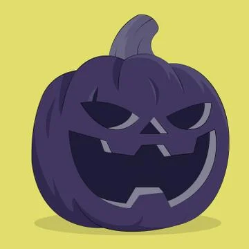 Purple Pumpkin Stock Illustration