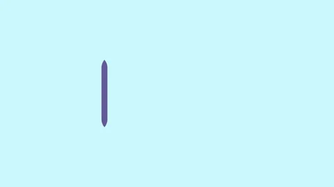 Purple Push Notification 2d animation with alpha matte Video stock 336157251