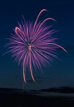 Purple Pyrotechnic Stock Photos