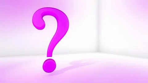 Purple question mark Illustrazione stock