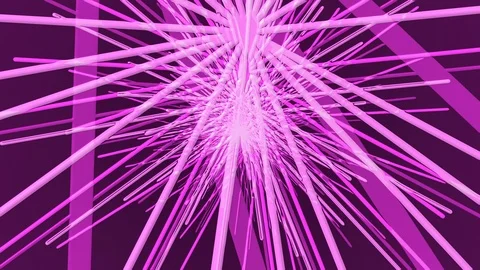 Purple Random Lines Rotation Video stock 100641656