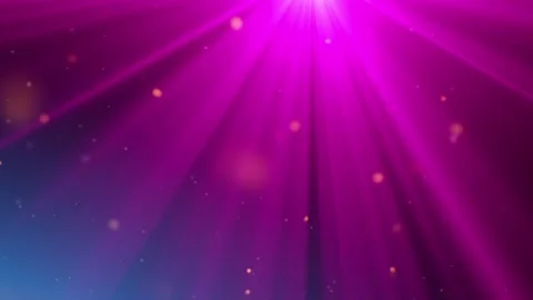 Purple rays with  gold particles background with golden Floating Dust Particles Stock Footage 308721224