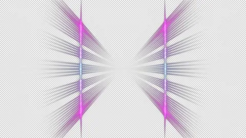 Purple rays on transparent background, alpha channel, loop Stock Footage 160920352