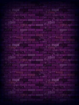Purple rectangle brick wall Stock Illustration