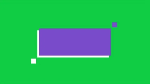 Purple Rectangle Lower Third Title Box Green Screen Motion Background 스톡 동영상 347132470