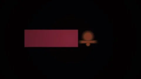 Purple rectangle with orange object. Video stock 335115198