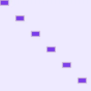 Purple rectangle shapes on white background Stock Illustration