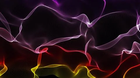 Purple red yellow colour gradient background line wave Stock Illustration