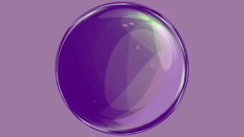 Purple reflective orb Stock Illustration