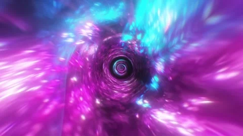 Purple Ring Tunnel VJ Loop Stock Footage 329974247