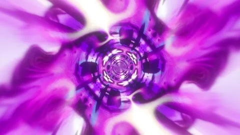 Purple Ring Tunnel VJ Loop Stock Footage 329983451