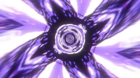 Purple Ring Tunnel VJ Loop Stock-Footage 329996660
