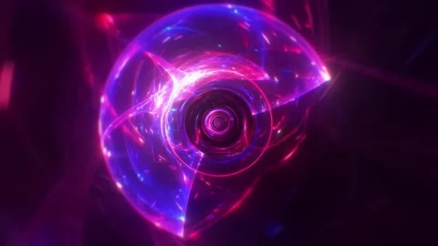 Purple Ring Tunnel VJ Loop Stock-Footage 330002829