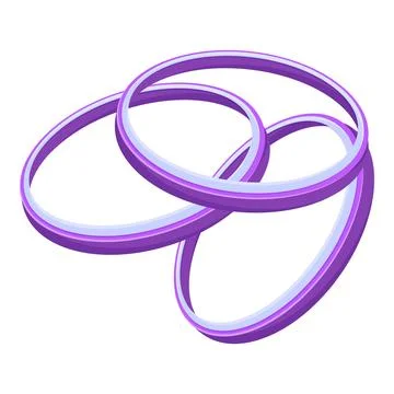 Purple rings rotating abstract background design element Stock Illustration