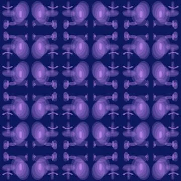 Purple romantic spring ornament. Stock Illustration
