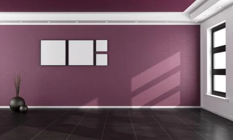 Purple room Stock Illustration