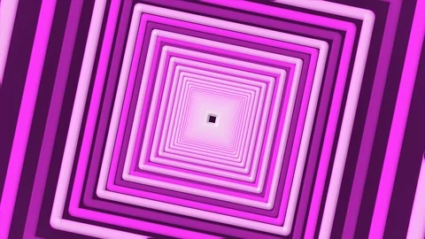 Purple Rotating Square Tunnel Stock Footage 99880156