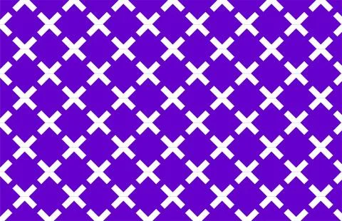 Purple Seamless Cross Pattern White Plus Symbol Abstract Background 스톡 일러스트
