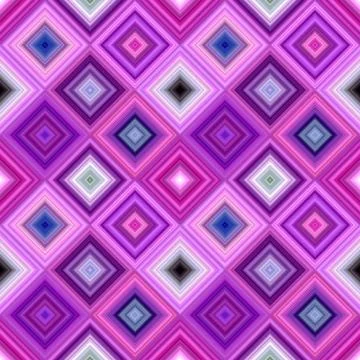 Purple seamless diagonal square pattern - vector tiled mosaic background graphic イラスト素材