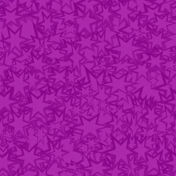 Purple seamless star pattern background Illustrazione stock