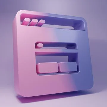 Purple Search engine icon isolated on purple background. Minimalism concept.. Stock Illustration