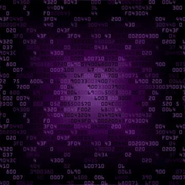 Purple security background with HEX-code 스톡 일러스트