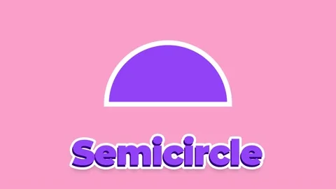 Purple Semicircle and text animation on a colorful background. Stock Footage 155147988
