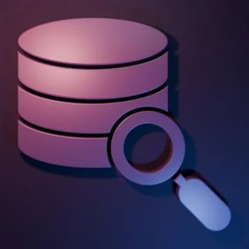 Purple Server, Data, Web Hosting icon isolated on purple-blue background. M.. Illustrazione stock