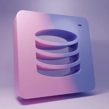 Purple Server, Data, Web Hosting icon isolated on purple background. Minima.. Illustrazione stock